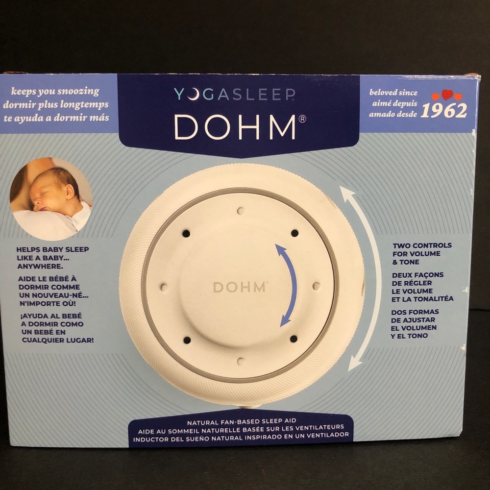 YogaSleep Dohm Natural Fan Based Sleep Aid Baby. 
Brand new